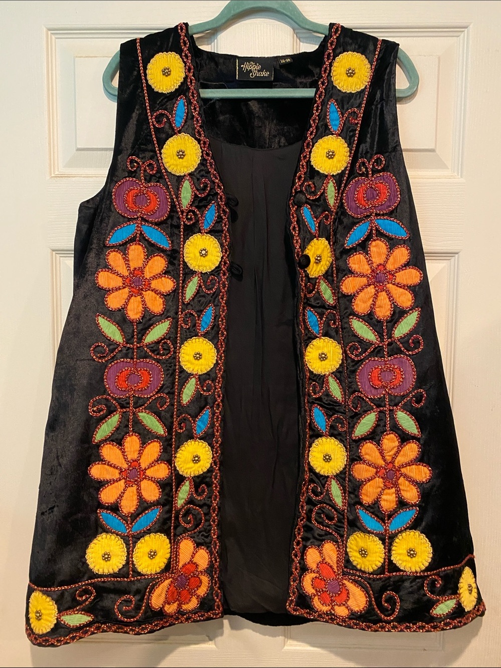 The Hippie Shake Black Velvet Top - Black